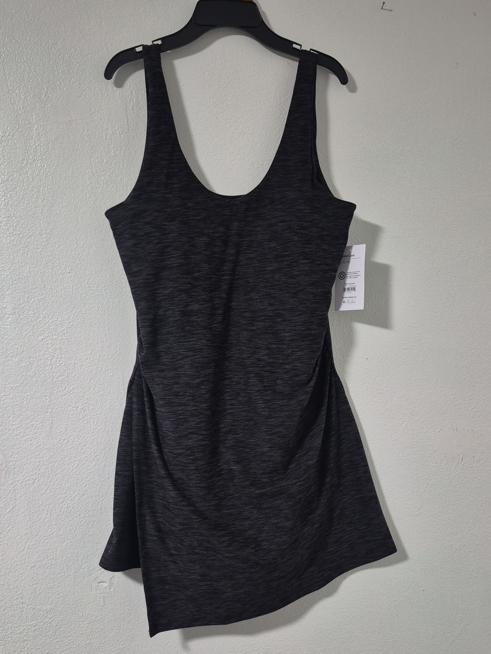 Athletic Works Black Heather ButterCore Sporty Dress Size L